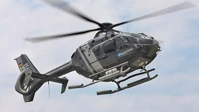 Der abgestürzte EC 135-Hubschrauber, D-HCDL der im Auftrag der Bundeswehr flog.