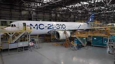 Erste rein russische Jakowlew MS-21-310 vor dem Erstflug.