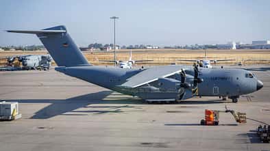 Airbus A400M 54+50 bei der Auslieferung an die Luftwaffe.