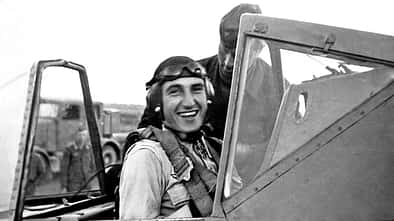 Walter Nowotny in seiner Fw 190 im Jahr 1943