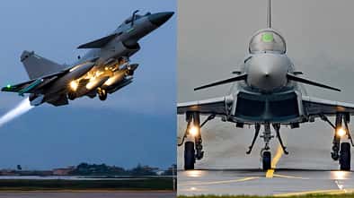 Chengdu, J-10C, J-10, China, Bangladesch, Eurofighter Chengdu J-10C und Eurofighter auf einem Bild.