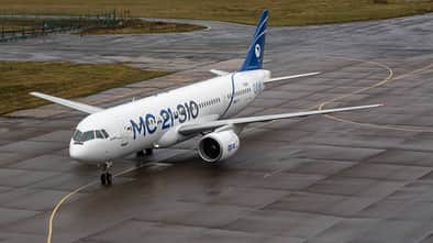 Die neue voll-russische MS-21 auf ihrem ersten Langstreckenflug.