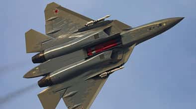 Suchoi Su-57 auf der Dubai Airshow