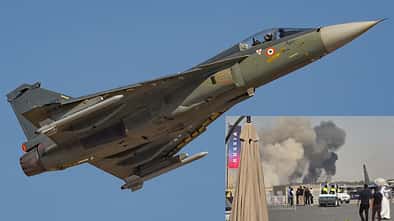 Indischer Kampfjet Tejas stürzt bei Dubai Airshow ab. 