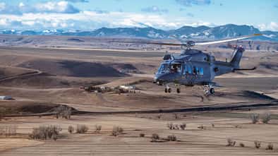 U.S. Strategic Command, MH-139 Grey Wolf, ICBM MH-139 Grey Wolf auf ihrer ersten ICBM-Sicherheitsmission in Montana 2026.