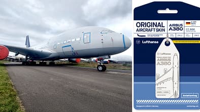 Reste einer Lufthansa-A380 werden zu Schlüsselanhängern (Aviation Tags).