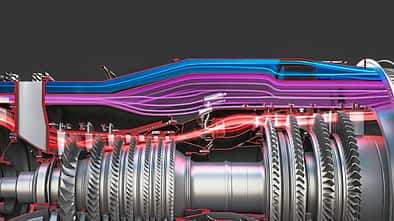 GE Aviation XA100 Adaptive Engine Luftströme Visualisierung