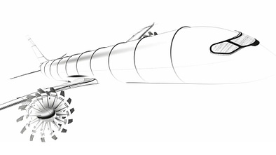 Airbus-Konzept für einen Nachfolger des Bestsellers A320 mit Open Rotor-Triebwerken.