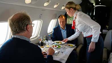 Catering im Flugzeug