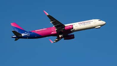 Wizz Air Airbus A321 Departing From Eindhoven