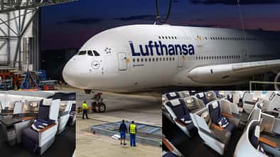 Neue Business Class im Airbus A380 von Lufthansa.