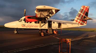 Flugplatz Tiree in Schottland (Hebriden).