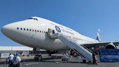 Boeing 747-400, GE Aerospace, Triebwerkstestflugzeug, FIA 2026, Farnborough International Airshow