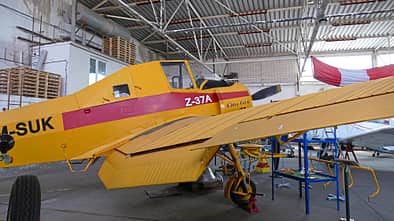 Einblick in das Agrarflugmuseum Kyritz-Heinrichfelde