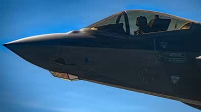 F-35A im Flug Detail Bug