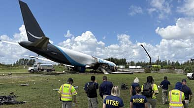 Verunglückte Boeing 767 von Amazon Air in Miami.