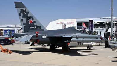 Jakowlew Jak-130M auf der Egypt Airshow 2026 in el-Alamein. 