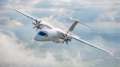 Rendering des Heart Aerospace ES-36 im Flug
