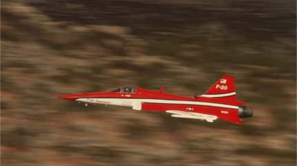 Northrop, F-20, Tigershark Prototyp der Northrop F-20 Tigershark im Tiefflug