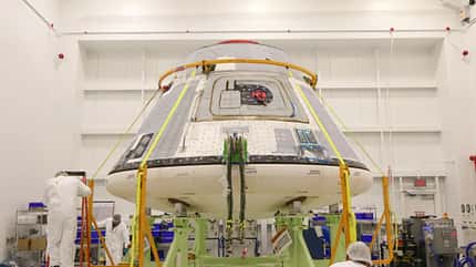 Commercial Crew Program,CCP,Boeing,Starliner,Human Spaceflight,Commercial Crew and Cargo Processing Facility,C3PF,International Space Station,ISS Die Raumkapsel CST-100 Starliner von Boeing