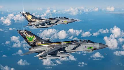 GR4,9 squadron,31 squadron,aerial,air-air,Royal Air Force,RAF,Equipment,Aircraft,Combat,Tornado,All-weather,Day/night attack,Reconnaissance ROYAL AIR FORCE RELEASES IMAGES OF ICONIC TORNADO FAST JET