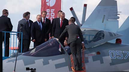 Putin, ERdogan, Su-57
