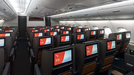 Qantas, A380, Kabine, Airbus Qantas Airbus A380 mit neuer Kabinenausstattung