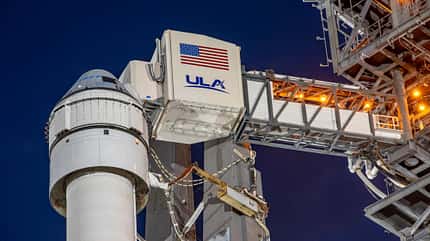 Starliner, CST-100, NASA, Boeing Boeing CST-100 Starliner beim ersten Flug am 19. Dezember 2019.