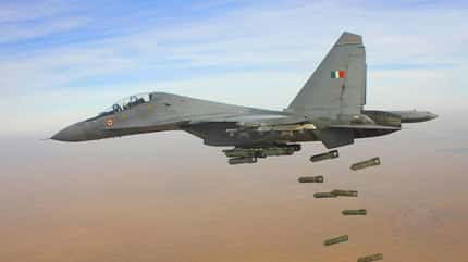 Su-30MKI,Suchoi, Indien, Suchoi Su-30MKI der indischen Luftstreitkräfte.