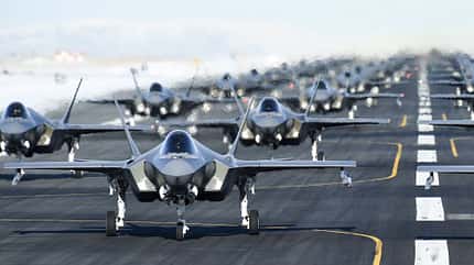 F-35A, Hill, USAF, Lockheed Martin F-35A "Elephant Walk" auf der Hill AFB im Januar 2020