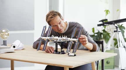 Lego, ISS, Modell, Internationale Raumstation, Bausatz Die Internationale Raumstation ISS ist ab dem 1. Februar als Lego-Modell erhältlich.