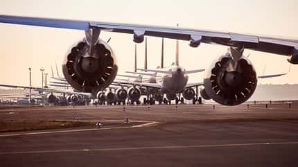 Lufthansa, LH, Flotte, Lufthansa hat fast ihre gesamte Flotte abgestellt.