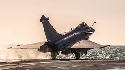 Charles de Gaulle, Rafale, Marine, Nordsee Der französische Flugzeugträger "Charles de Gaulle" übte im März 2020 in der Nordsee.