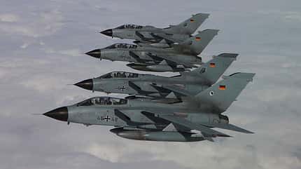 Tornado, Luftwaffe, Jordanien, Tornados der Luftwaffe am 1. April 2020 auf dem Rückweg aus Jordanien.