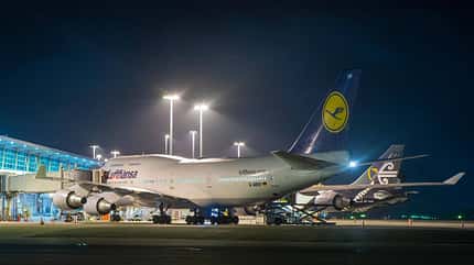 747, Lufthansa, Christchurch, Boeing, Boeing 747-400 der Lufthansa am 6. April 2020 in Christchurch.