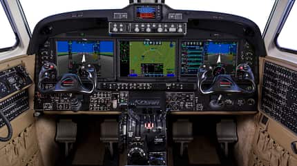 Avionics,Beechcraft,Cockpit,King Air 350i,Panel,Rockwell Collins Fusion,Textron