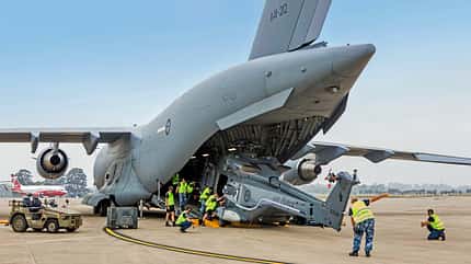 RAAD, 737 BBJ, A330MRTT, C-17A, C-27J, C-130J, E-7A, EA-18G, F-18A, F-18B, F-18F, F-35A, Falcon 7X, Hawk 127, P-8A, PC-21