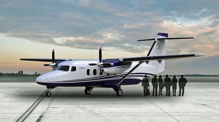 Cessna SkyCourier, First Flight, Kabinen Mock-up, Montage