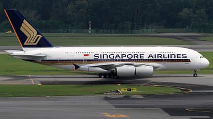 Singapore, A380, Menü
