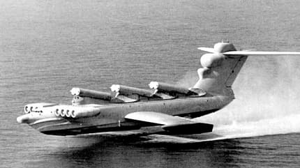 kuriose Flugzeuge, F-117, Voyager, Ca.60, AD-1, BV-141, Inflatoplane, Sea Dart, Pfannkuchen, Ekranoplan
