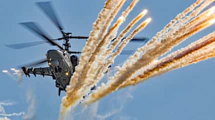 Ka-52, MAKS, Kamow Ka-52 auf der MAKS 2019.