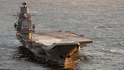 Russian Carrier Group,Surface Ship,Type 42 Destroyer,UK,York,Foreign,Russian,Ship,Vessel,Aircraft Carrier,Admiral Kuznetsov,HMS York Russian Aircraft Carrier Admiral Kuznetsov is Escorted by HMS York Near Scotland