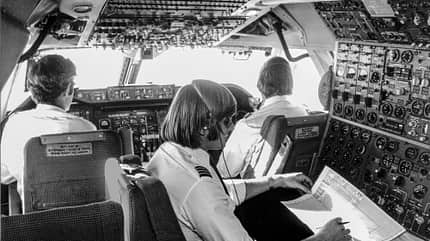 Boeing, Lufthansa, Boeing 747-200, Cockpit