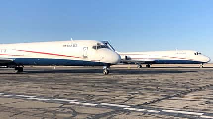 USA Jet Airlines, DC-9, 727, Falcon 20, MD-83
