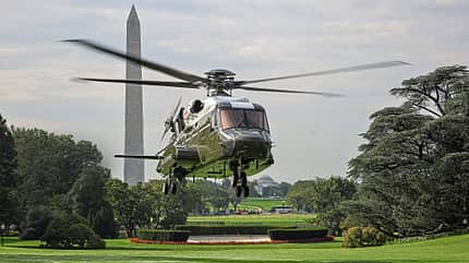 USMC, MV-22B, VH-92A VH-92A Tests Flight Over White House