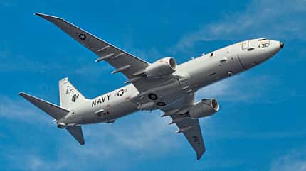 US Navy, P-8A P-8A Poseidon flies over Jacksonville