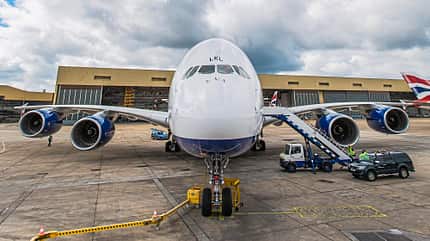 BA, Flughafen London Heathrow British Airways A380