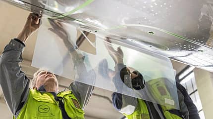 Lufthansa Technik, Haifischhaut-Folie, Sharkskin Technology
