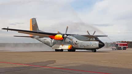 Transall,Flugzeug,Transportflugzeug,Militär,Militärflugzeug,Bundeswehr,Luftwaffe,Sonderlackierung,Sonderbemalung,Goodbye Transall Tour,C-160 Transall Abschied Transportflugzeug Transall C-160