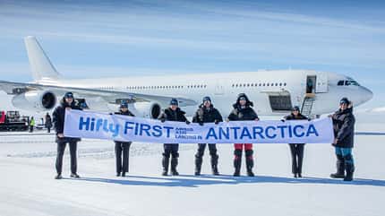 A340, Südpol, Antarktika